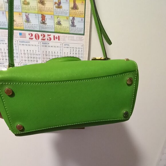 Michael Kors Lime Green Satchel  Crossbody - Picture 7 of 11